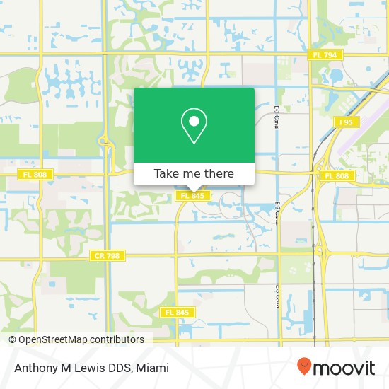 Mapa de Anthony M Lewis DDS