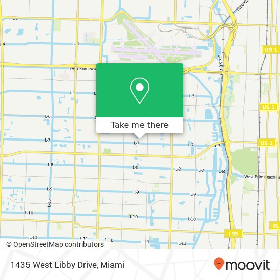 Mapa de 1435 West Libby Drive