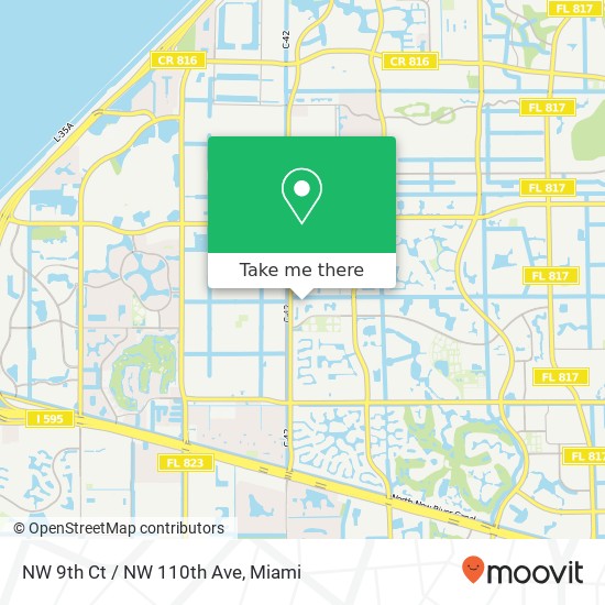 Mapa de NW 9th Ct / NW 110th Ave
