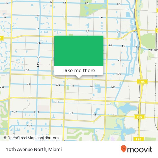 Mapa de 10th Avenue North