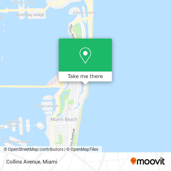 Collins Avenue map