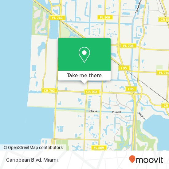 Caribbean Blvd map