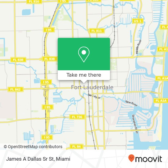 James A Dallas Sr St map