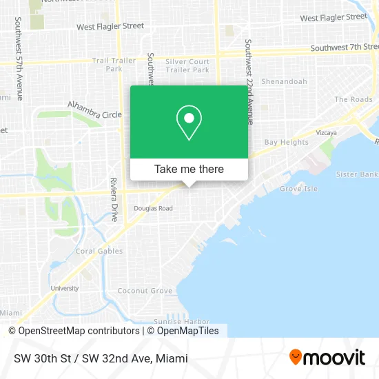 SW 30th St / SW 32nd Ave map