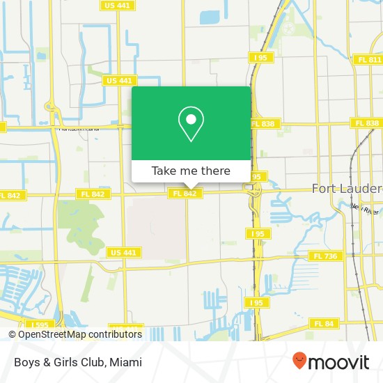 Mapa de Boys & Girls Club