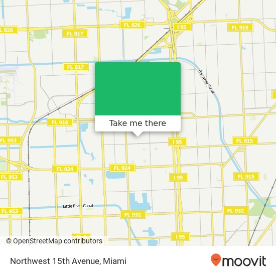 Northwest 15th Avenue map