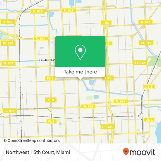 Mapa de Northwest 15th Court