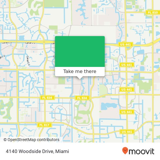 4140 Woodside Drive map