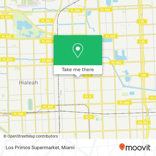 Los Primos Supermarket map