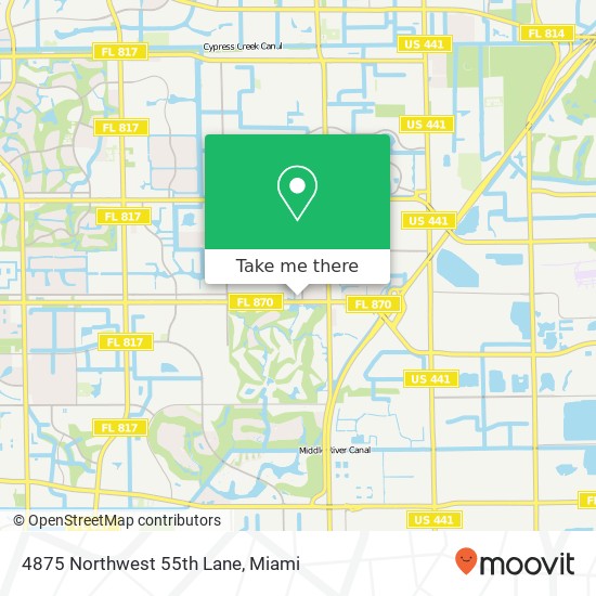 4875 Northwest 55th Lane map