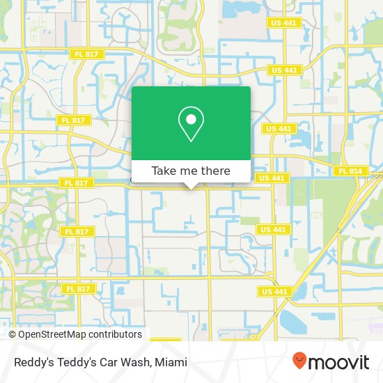 Mapa de Reddy's Teddy's Car Wash