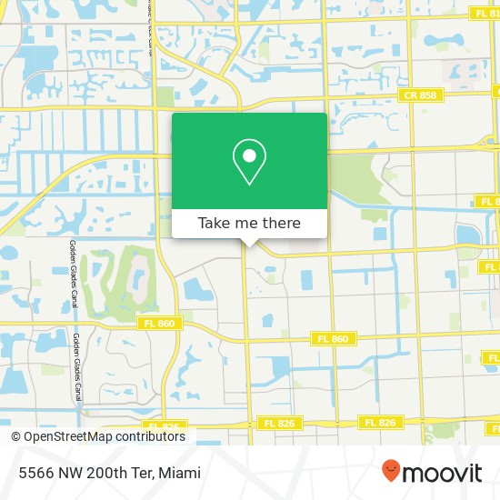 Mapa de 5566 NW 200th Ter