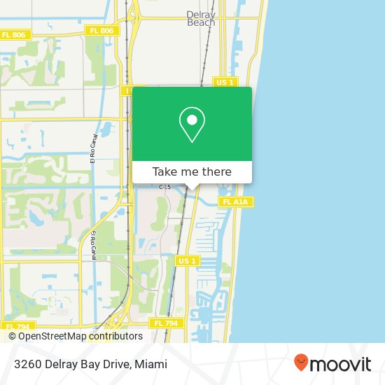 3260 Delray Bay Drive map