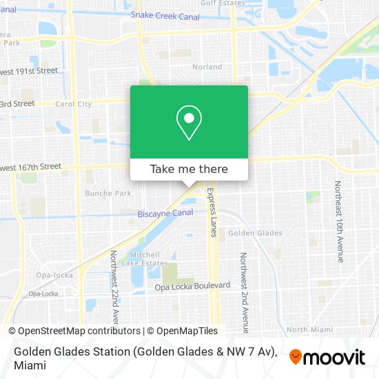 Golden Glades Station (Golden Glades & NW 7 Av) map