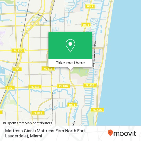 Mattress Giant (Mattress Firm North Fort Lauderdale) map