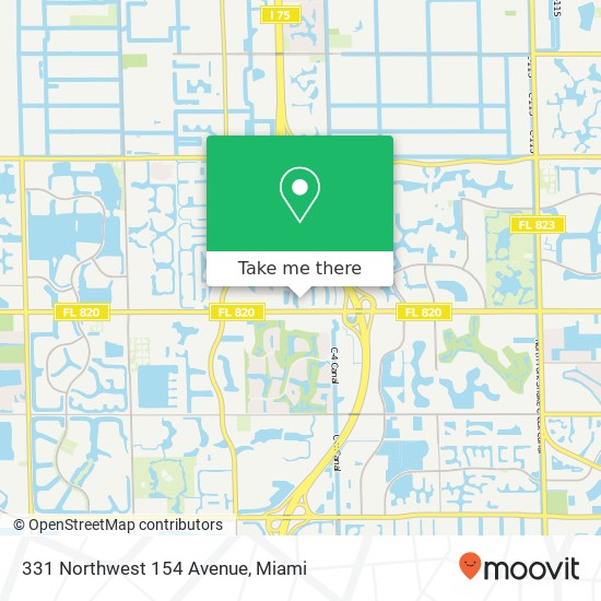 331 Northwest 154 Avenue map