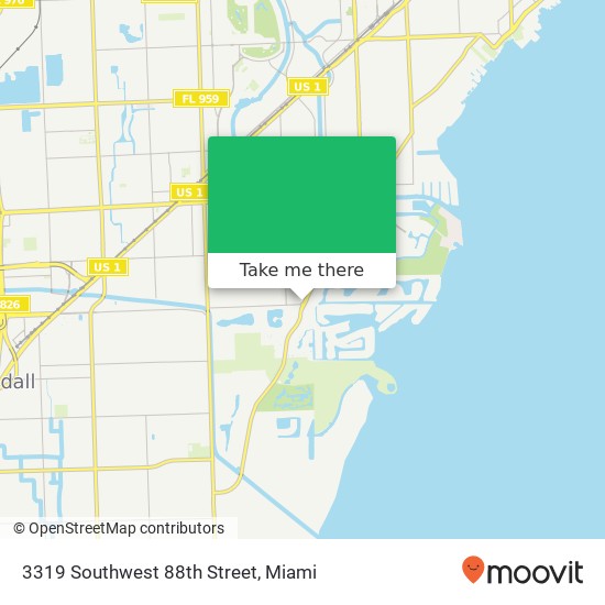 3319 Southwest 88th Street map