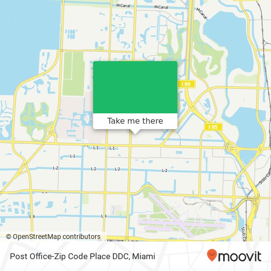 Post Office-Zip Code Place DDC map