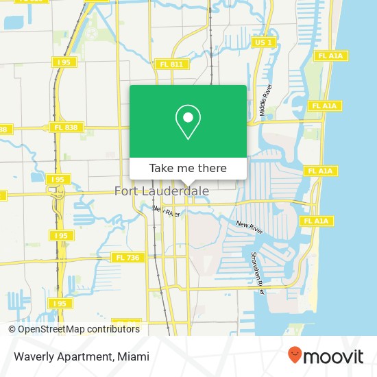 Mapa de Waverly Apartment