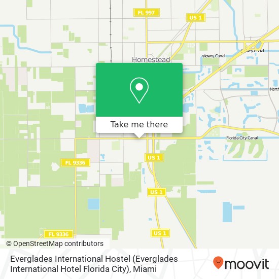 Everglades International Hostel (Everglades International Hotel Florida City) map