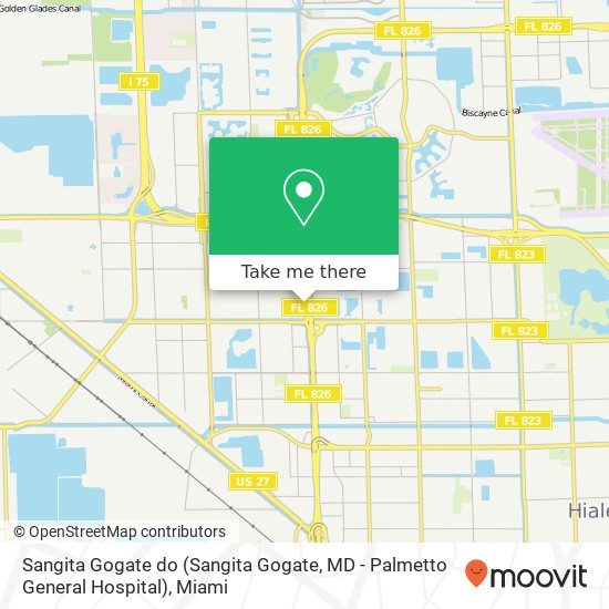 Mapa de Sangita Gogate do (Sangita Gogate, MD - Palmetto General Hospital)