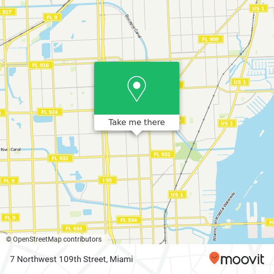 7 Northwest 109th Street map