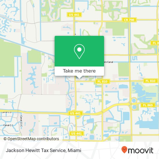 Jackson Hewitt Tax Service map