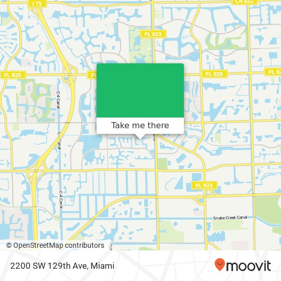 2200 SW 129th Ave map