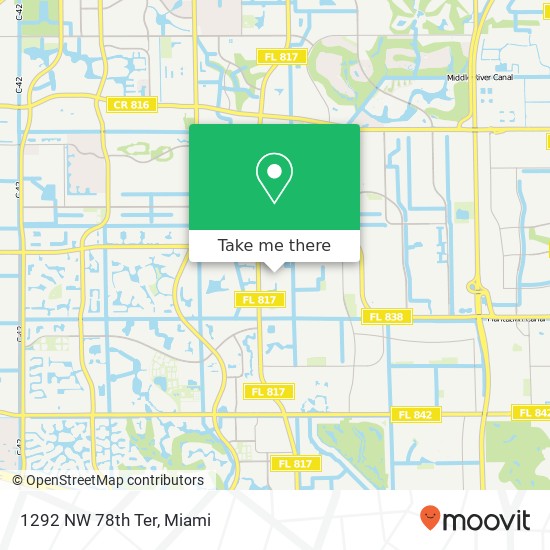1292 NW 78th Ter map