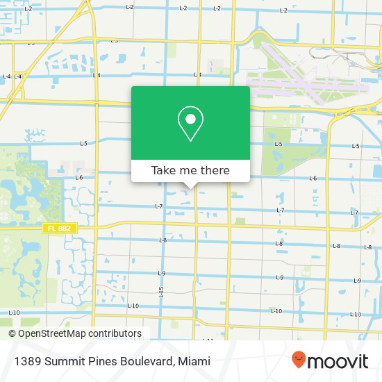 1389 Summit Pines Boulevard map