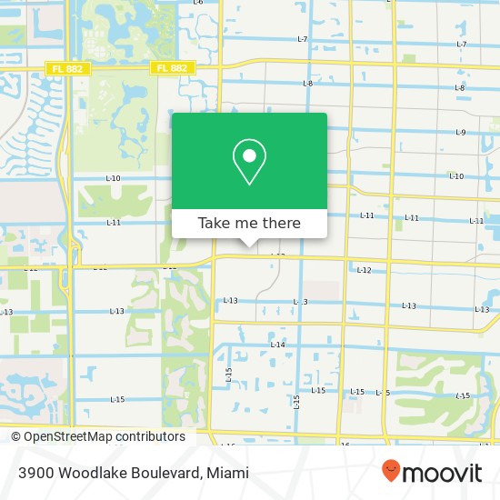 3900 Woodlake Boulevard map