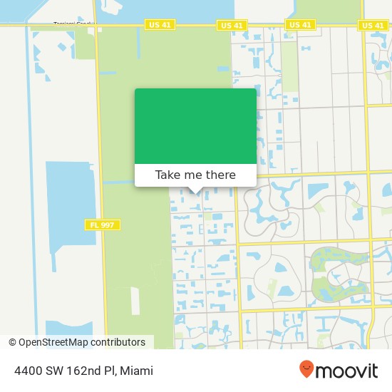 4400 SW 162nd Pl map