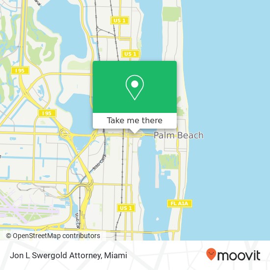 Jon L Swergold Attorney map