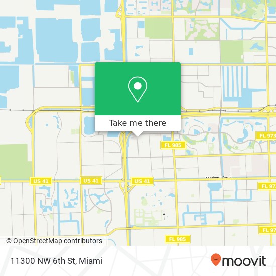 11300 NW 6th St map