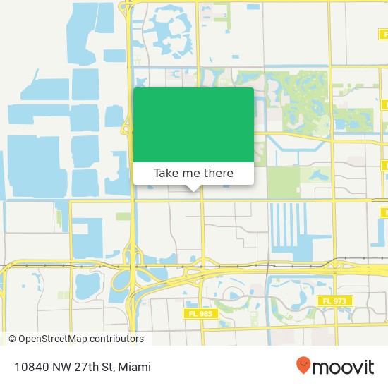 10840 NW 27th St map