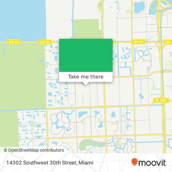 Mapa de 14302 Southwest 30th Street