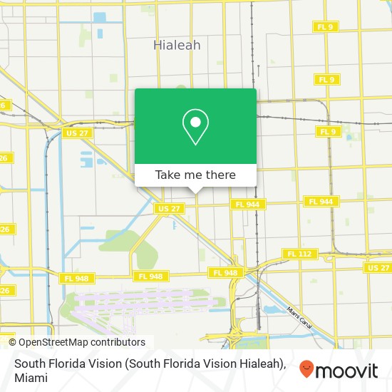 South Florida Vision map