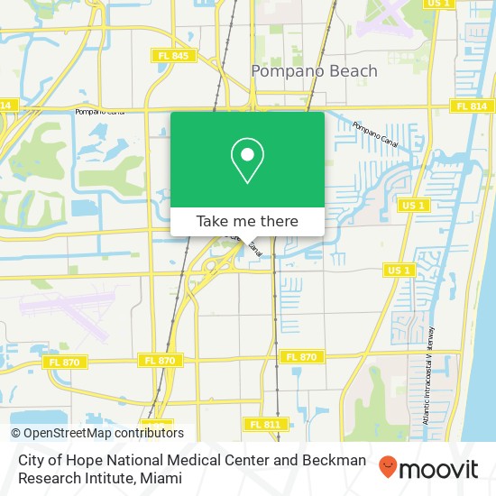 City of Hope National Medical Center and Beckman Research Intitute map