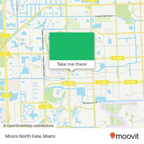 Moors North Gate map