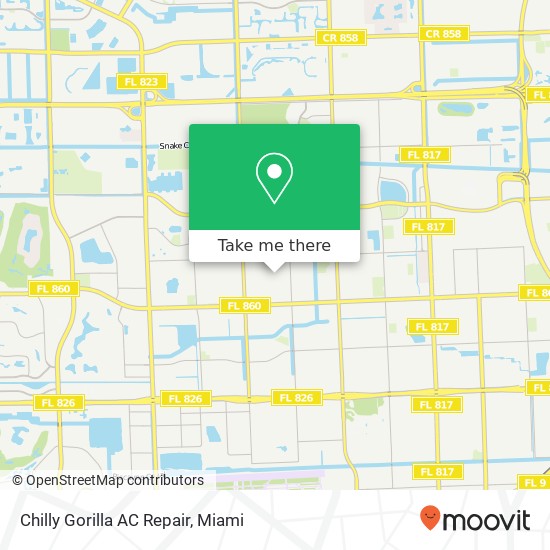 Mapa de Chilly Gorilla AC Repair