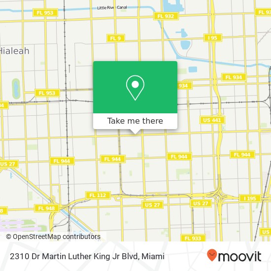 Mapa de 2310 Dr Martin Luther King Jr Blvd