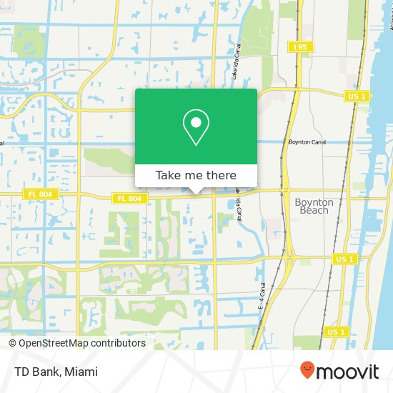 TD Bank map