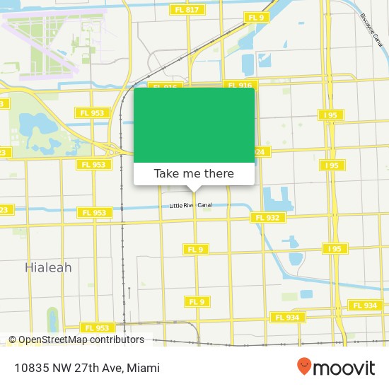 Mapa de 10835 NW 27th Ave