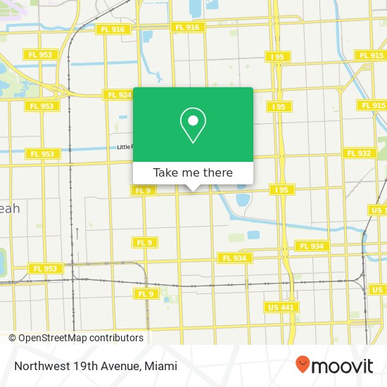 Mapa de Northwest 19th Avenue