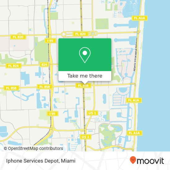 Mapa de Iphone Services Depot