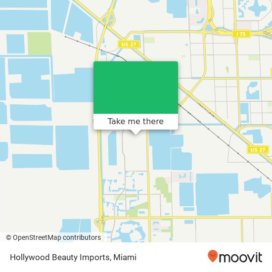 Hollywood Beauty Imports map
