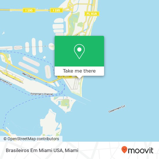 Mapa de Brasileiros Em Miami USA
