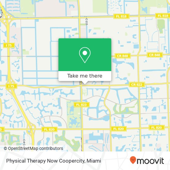 Physical Therapy Now Coopercity map