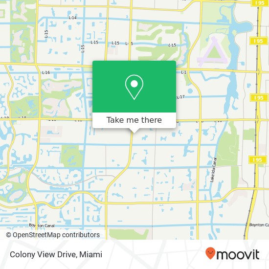 Mapa de Colony View Drive