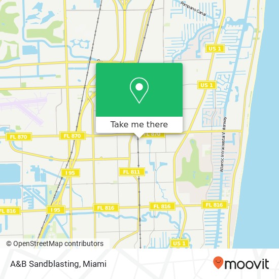 Mapa de A&B Sandblasting